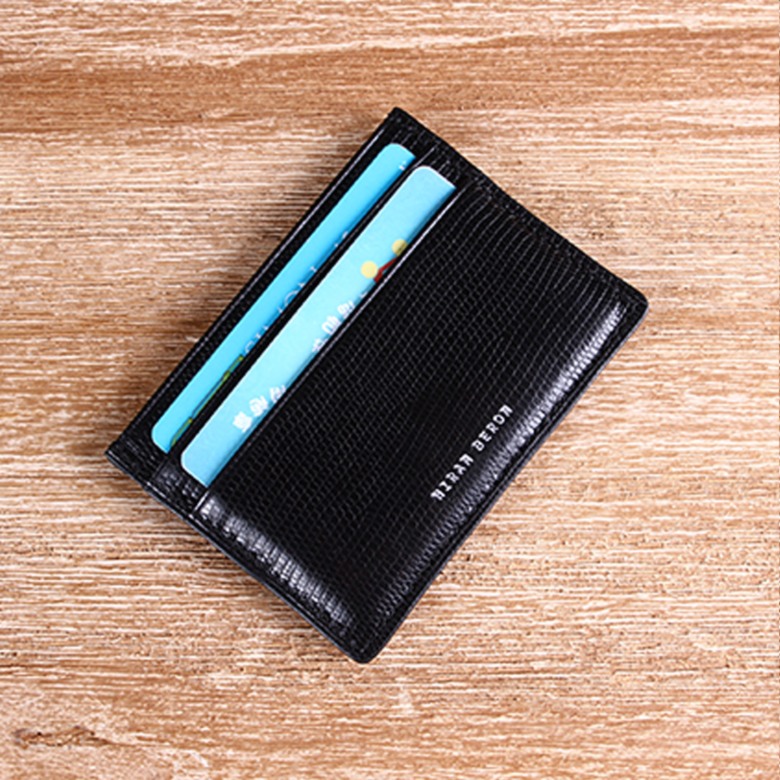 RFID Blocking Sheep Leather Card Holder